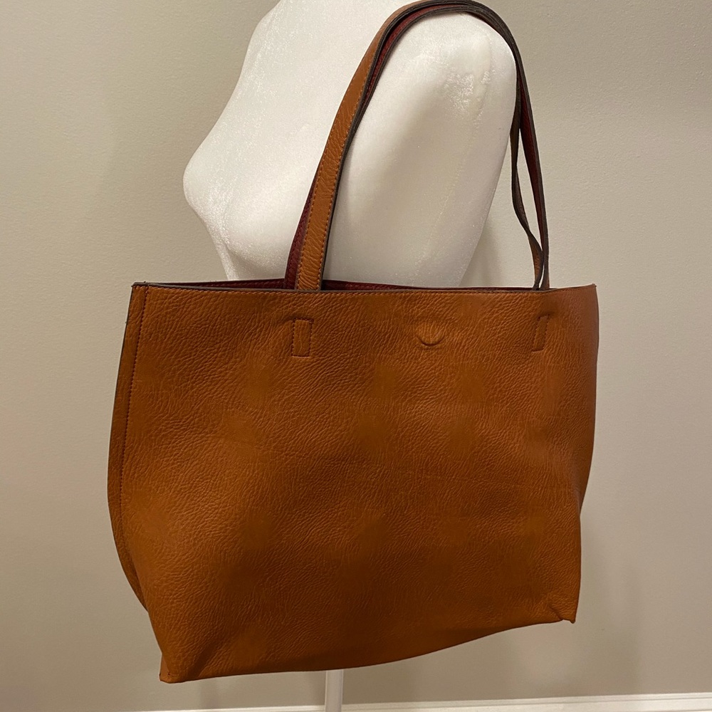 Brown tote bag